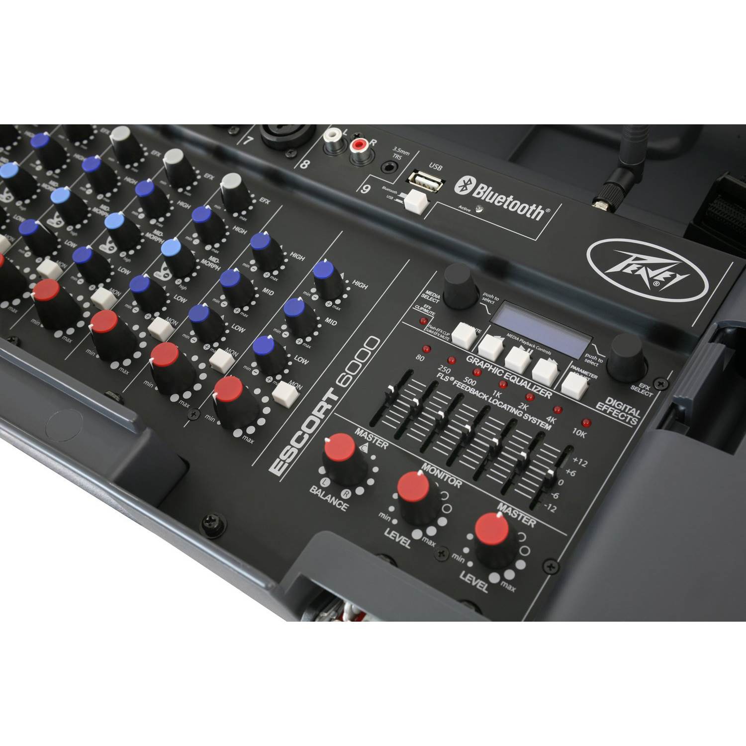 Peavey Escort 6000 PA System with Mixers, 2 Speakers, 2 Stands, 2 Mic Stands