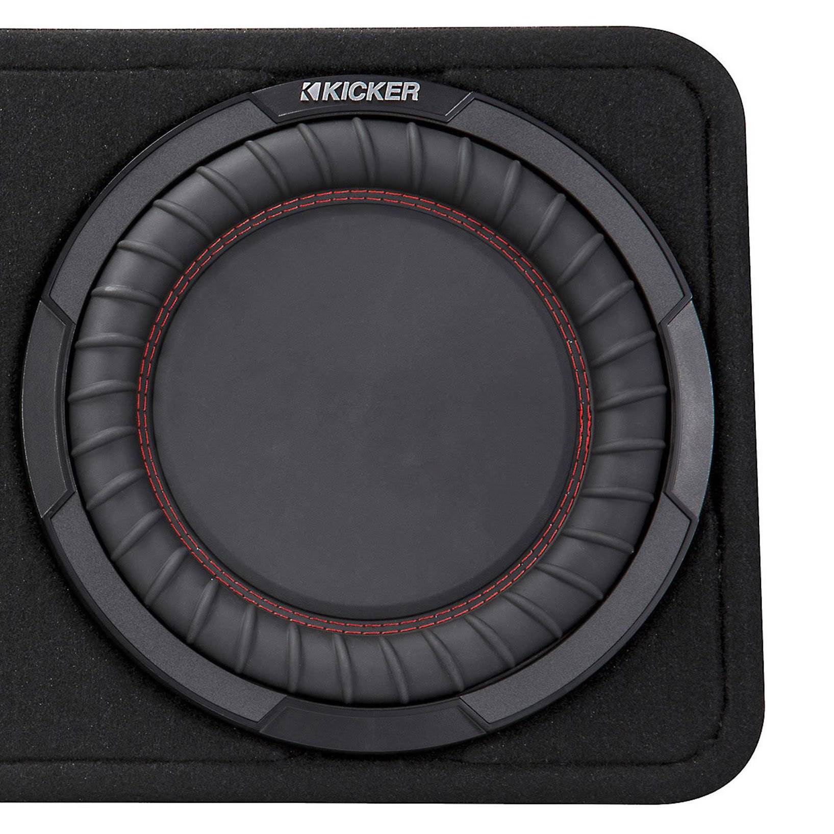 Kicker 800W Dual 10 Inch 4-Ohm Slim Shallow Sealed Loaded Subwoofer Enclosure