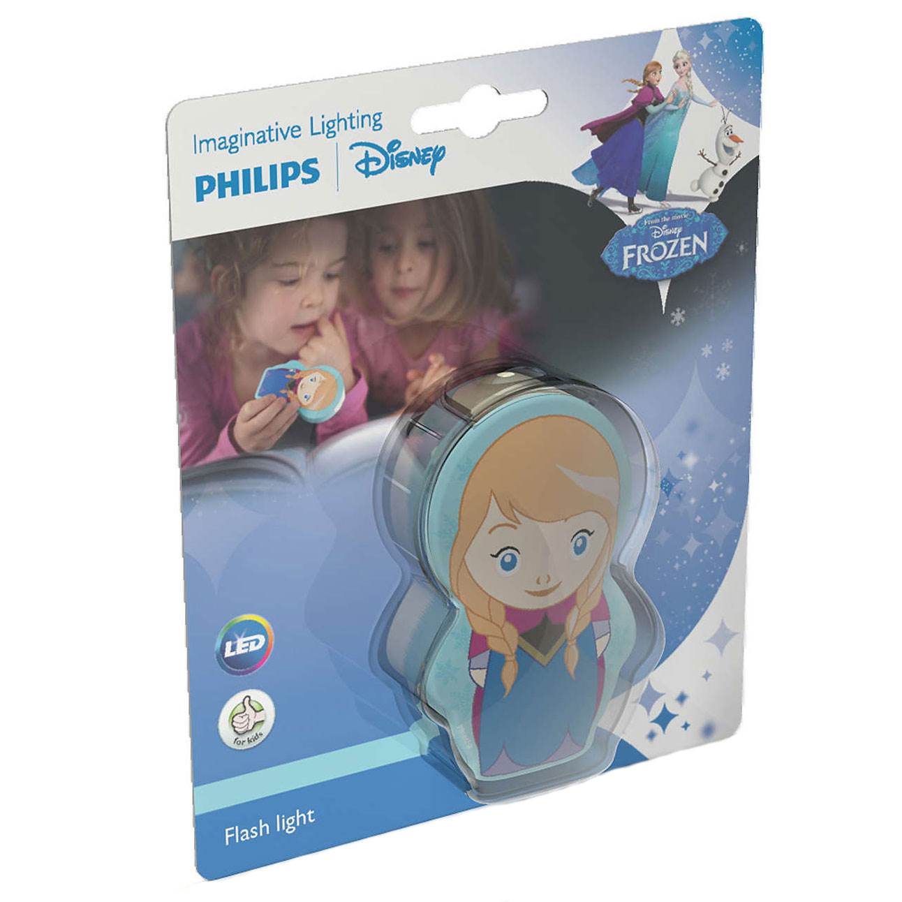 Philips Kids Battery Powered LED Disney Frozen Anna Light Flashlight, 2 Count