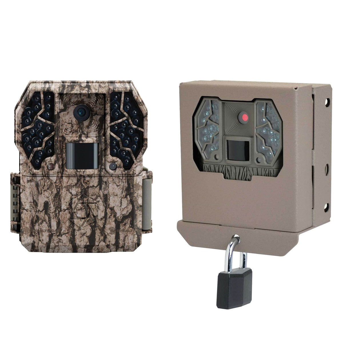 Stealth Cam Z36 No Glo 60' 10MP Video IR LCD Trail Game Camera + Security Box