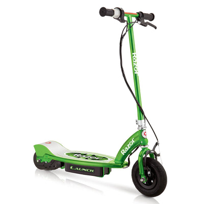 Razor E100 Kids Ride On 24V Motorized Powered Electric Scooter Toy, Green