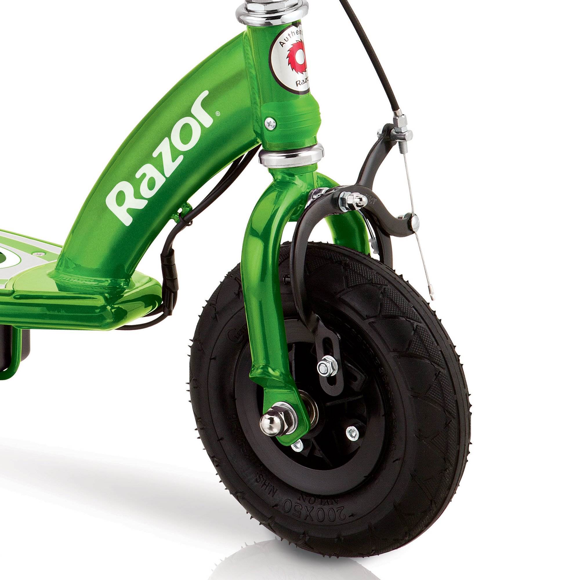 Razor E100 Kids Ride On 24V Motorized Powered Electric Scooter Toy, Green