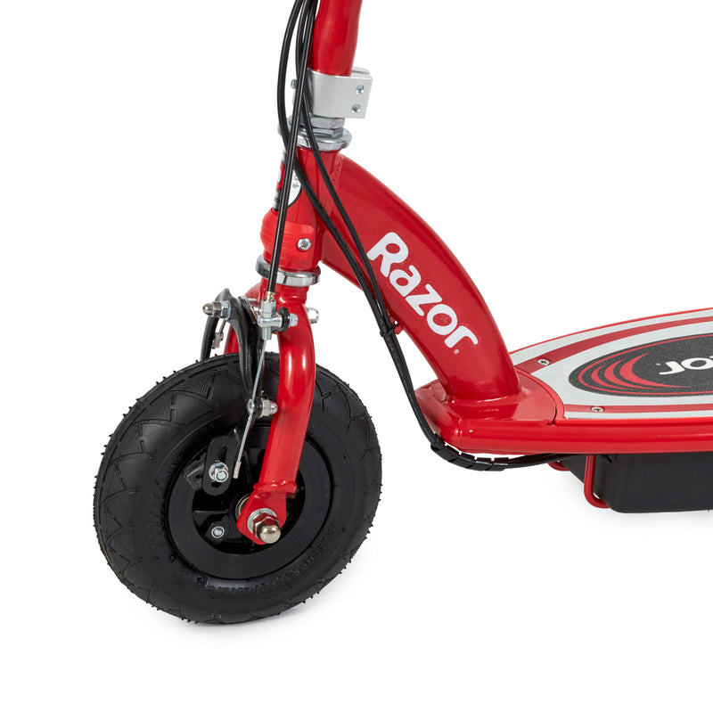 Razor E175 Kids Ride On 24V Motorized Battery Powered Electric Scooter Toy, Red