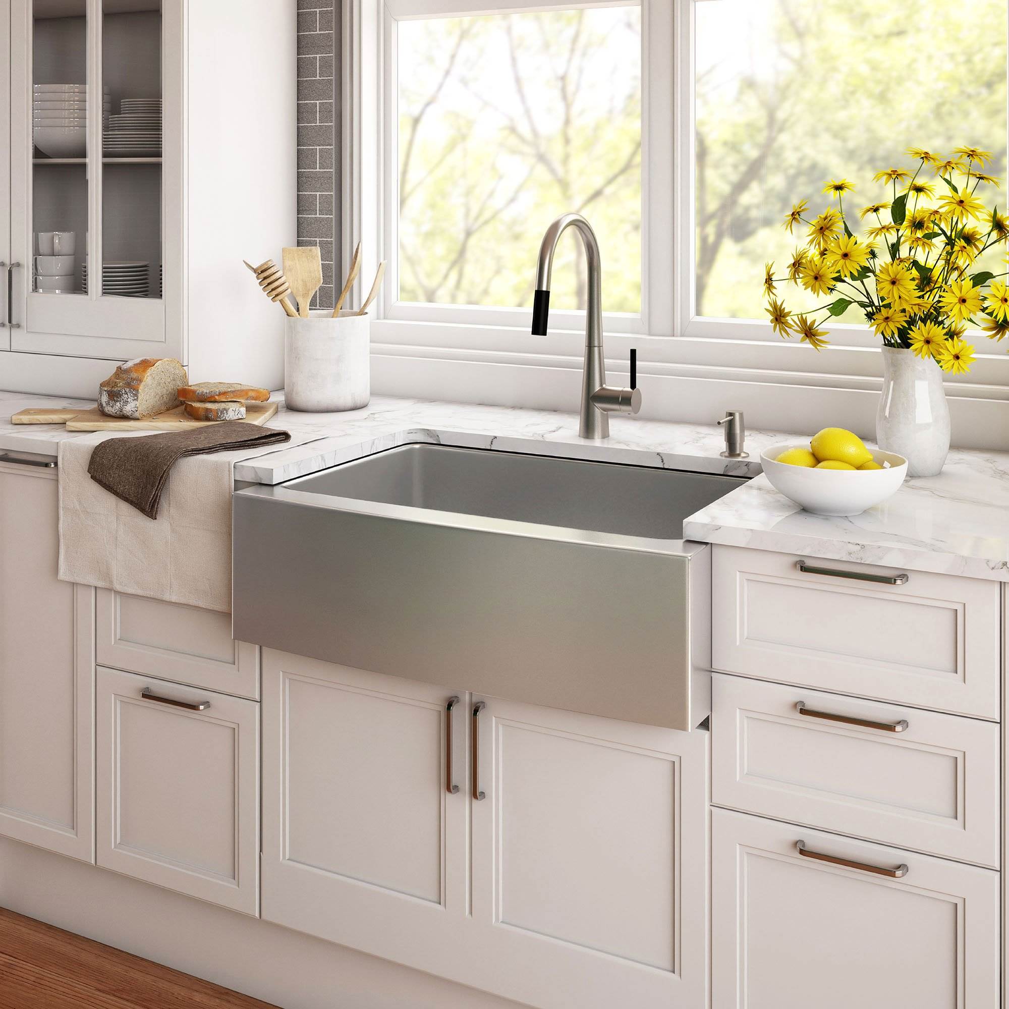 Kraus 33" Single Bowl Stainless Steel Kitchen Sink with Soundproofing (Open Box)