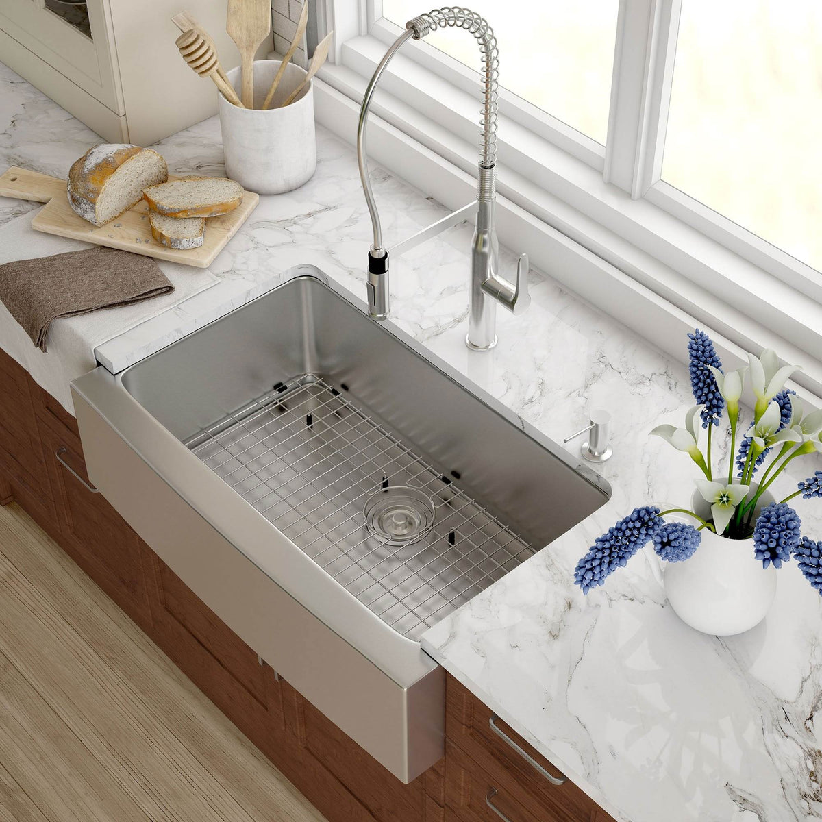 Kraus 33" Single Bowl Stainless Steel Kitchen Sink with Soundproofing (Open Box)