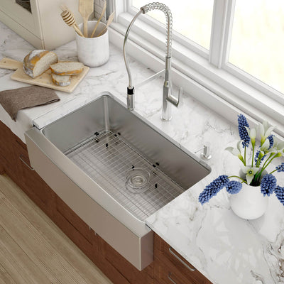 Kraus 33" Single Bowl Stainless Steel Kitchen Sink with Soundproofing (Open Box)