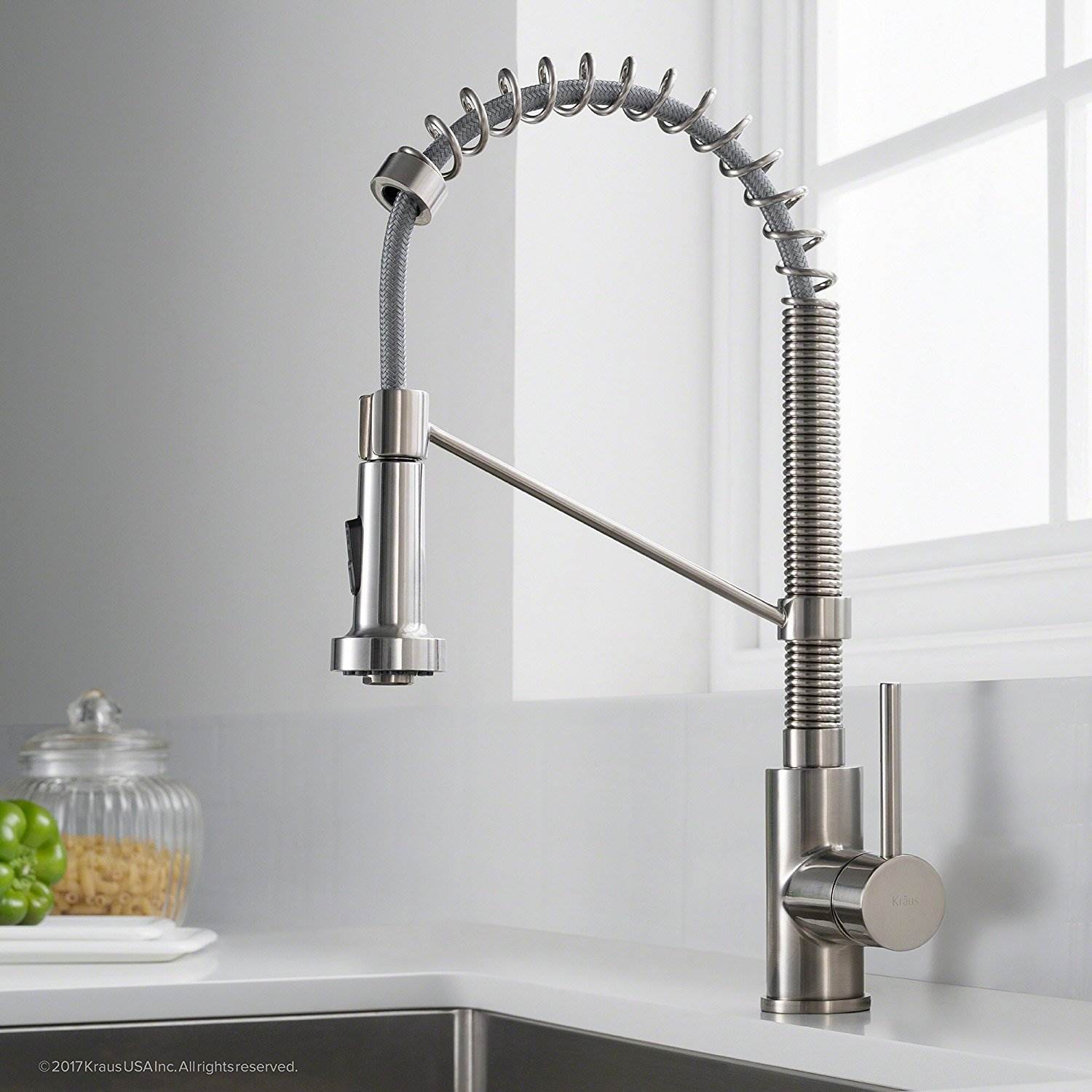 Kraus Bolden 18" Kitchen Faucet w/ Pull Down Sprayhead, Matte Black (Open Box)