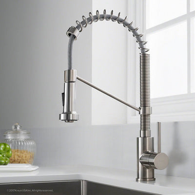 Kraus Bolden 18" Kitchen Faucet w/ Pull Down Sprayhead, Matte Black (Open Box)
