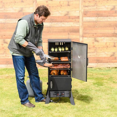 Masterbuilt 30" Outdoor Vertical Propane Gas Meat Smoker Grill, Black (Damaged)
