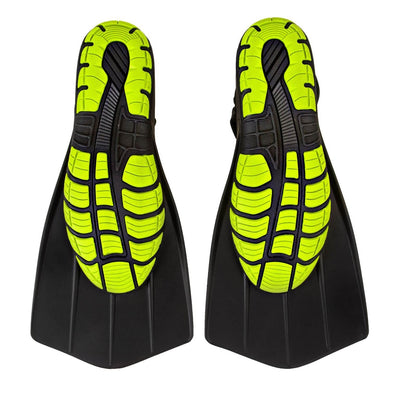 Wildhorn Topside Men's 11 Hydro Snorkel Swim Flippers, Sharkskin (Open Box)
