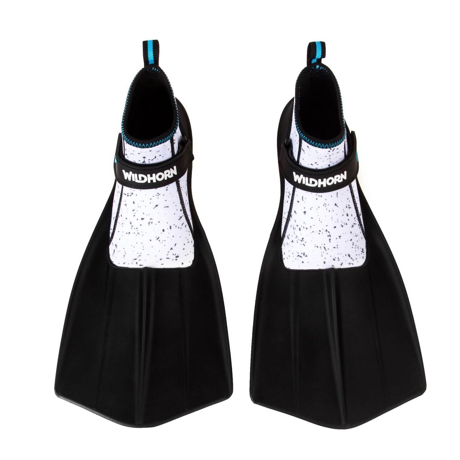 Wildhorn Topside Women's 7 Youth 5 Snorkel Fins Swim Flippers, Pearl Aqua (Used)