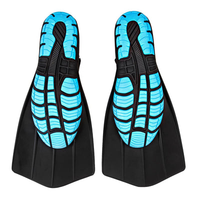 Wildhorn Topside Women's 7 Youth 5 Snorkel Fins Swim Flippers, Pearl Aqua (Used)