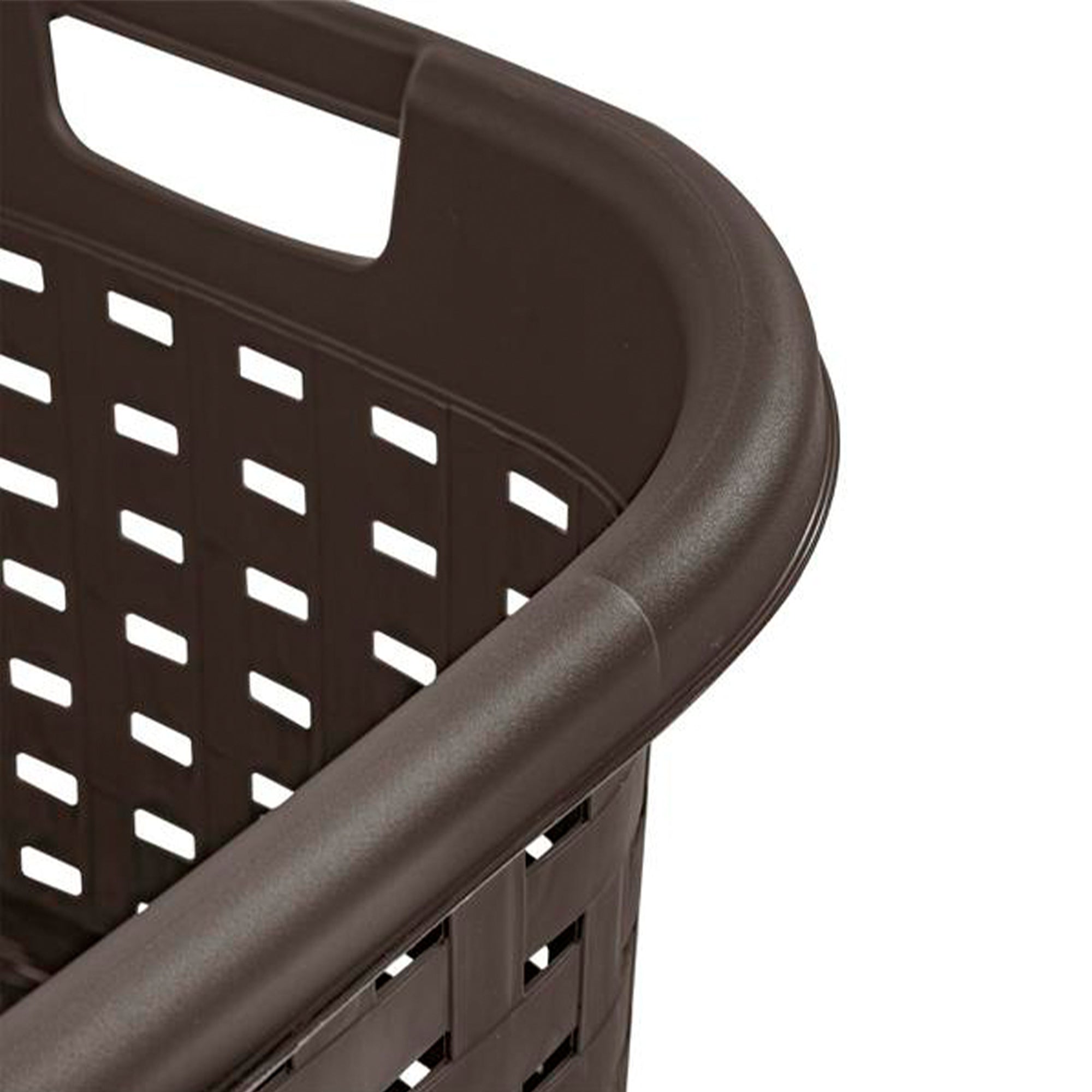 Sterilite Plastic Weave Laundry Organizer Storage Basket, Espresso (12 Pack)
