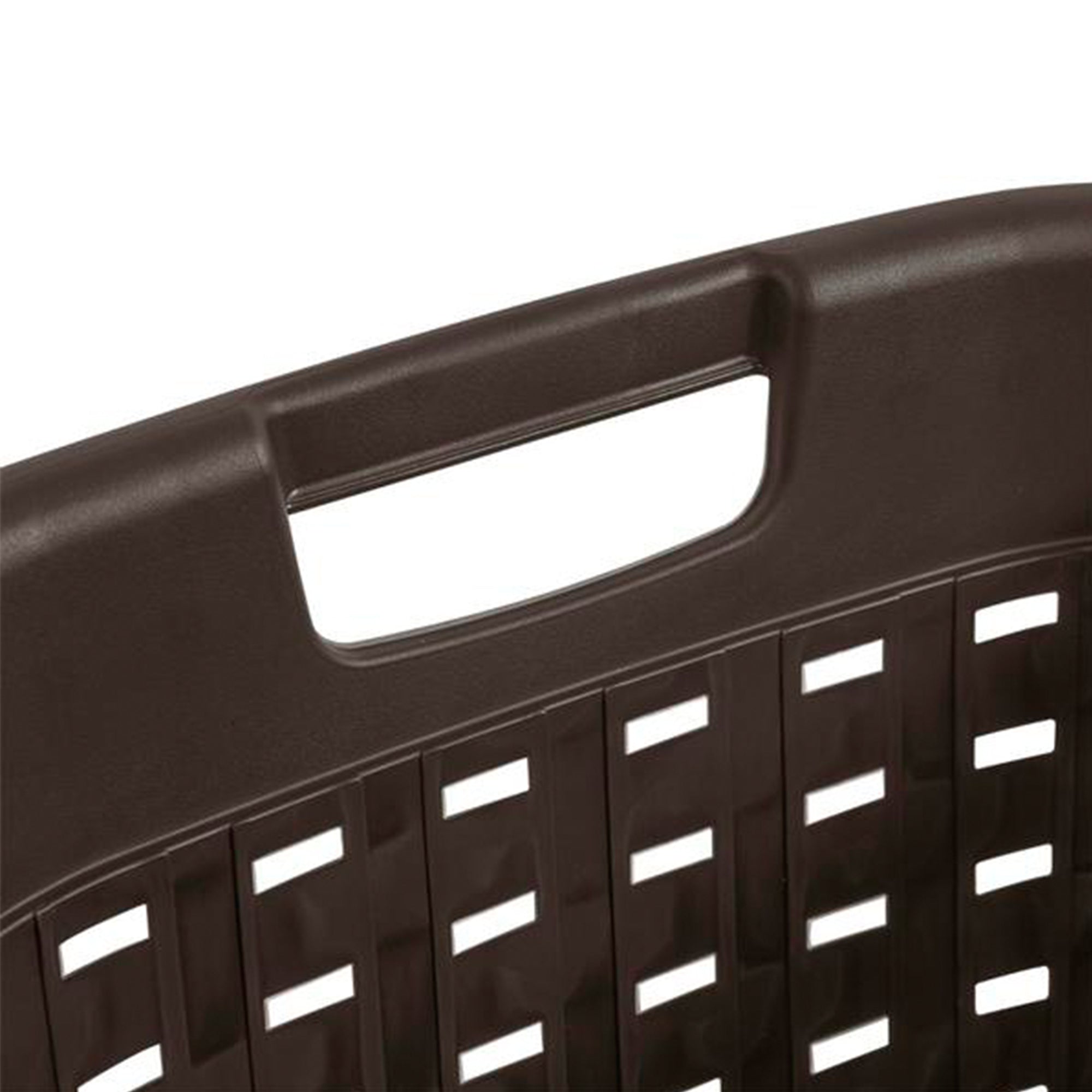 Sterilite Plastic Weave Laundry Organizer Storage Basket, Espresso (12 Pack)