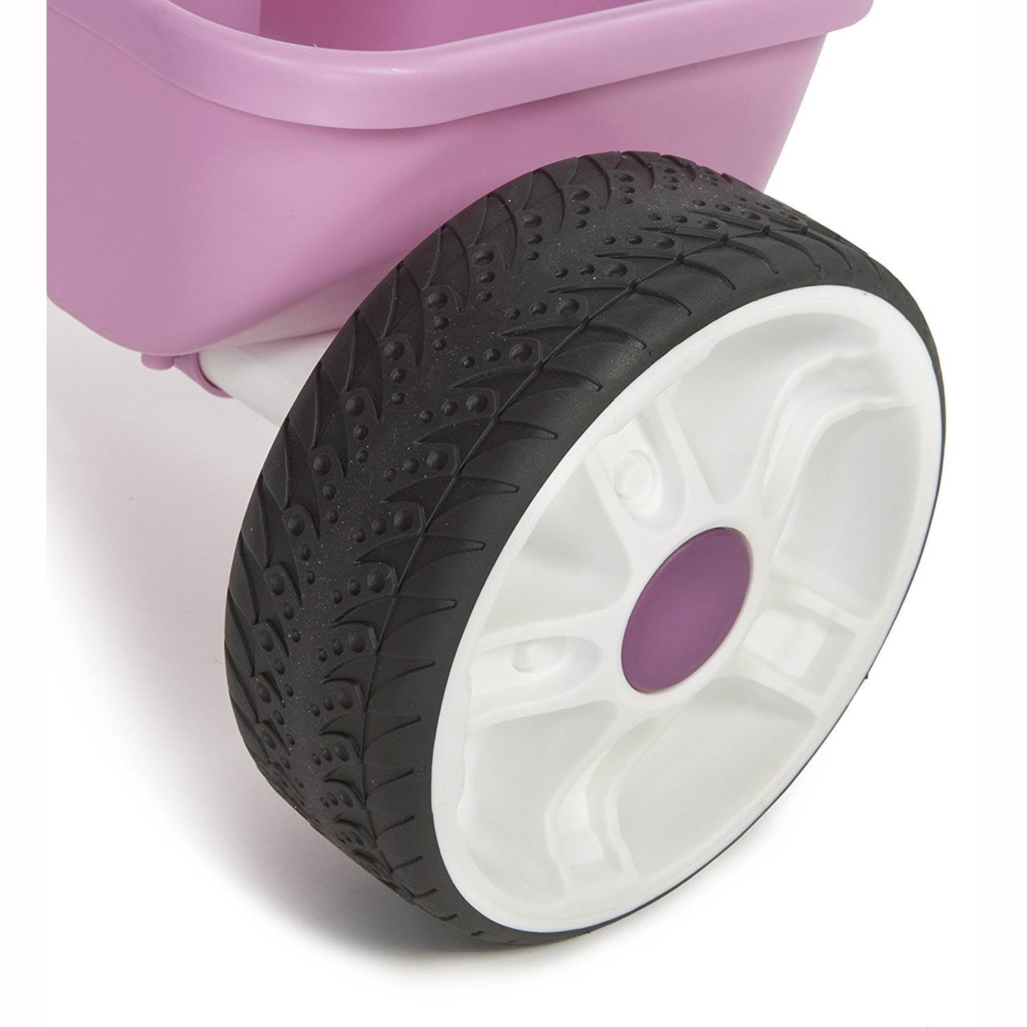 Little Tikes 4-in-1 Basic Edition Parent Push Kid Powered Adjustable Trike, Pink
