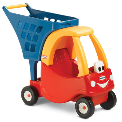 Little Tikes Cozy Coupe Kids Pretend Play Fun Grocery Store Shopping Cart, Red