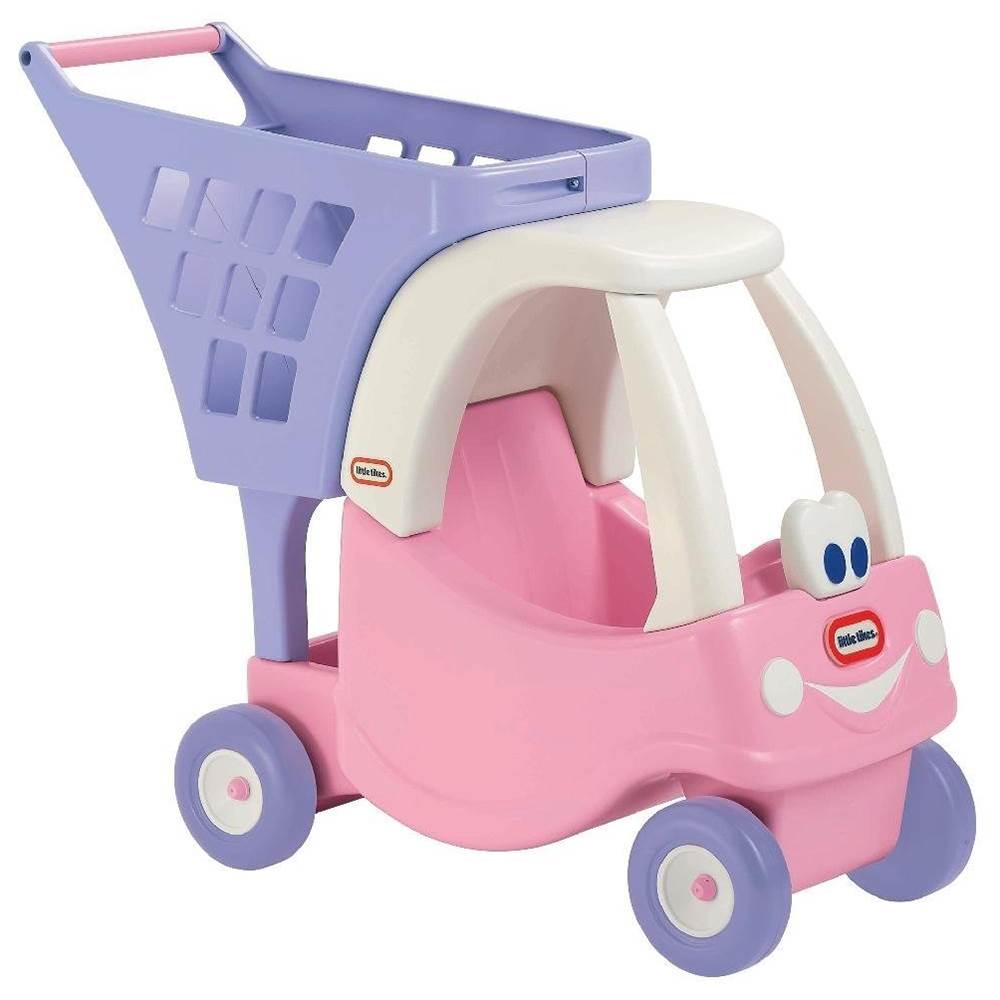Little Tikes Cozy Coupe Kids Pretend Play Grocery Shopping Cart, Pink (Open Box) - VMInnovations