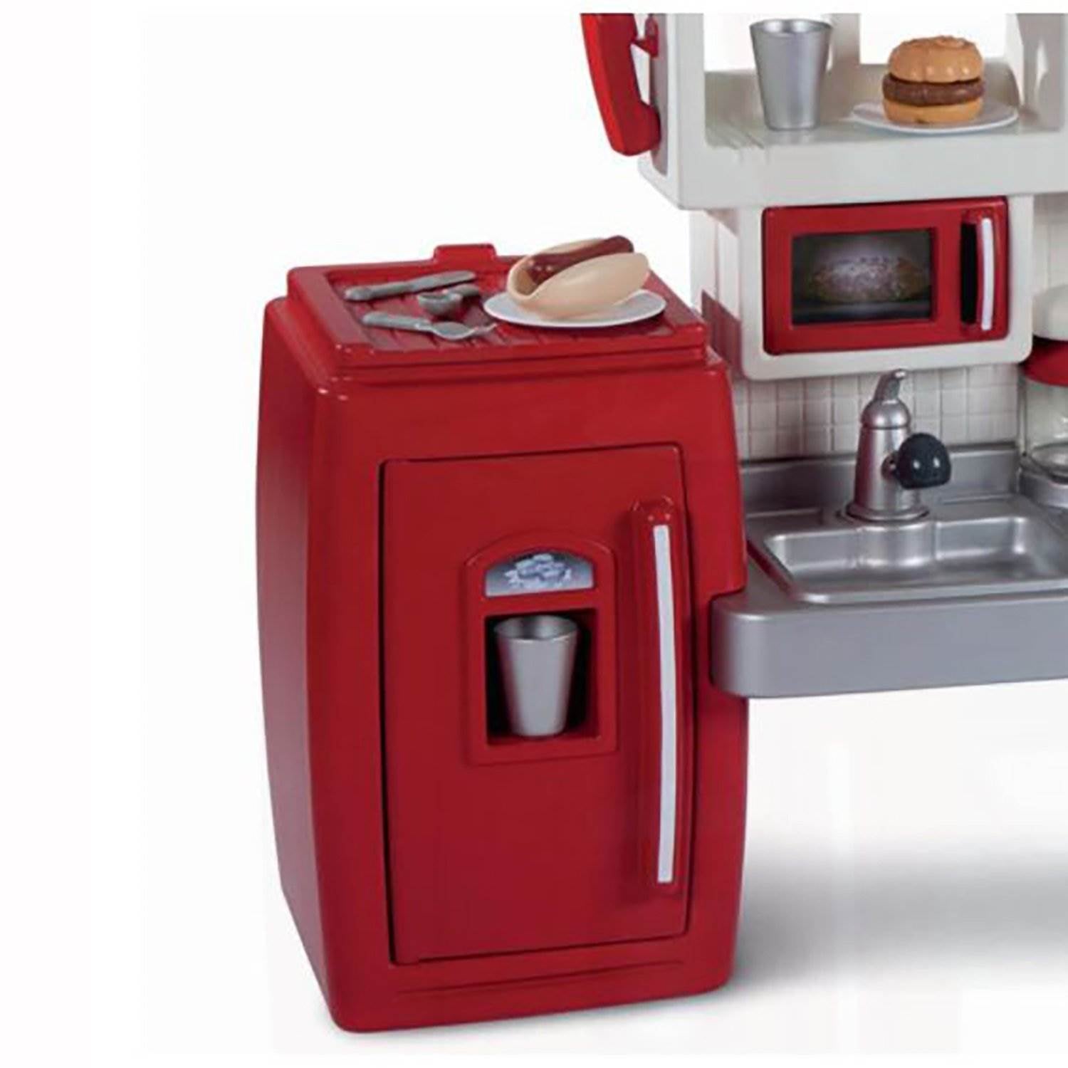 Little Tikes Cook 'n Grow Pretend Play Kids Toy Cooking Kitchen Play Set, Red