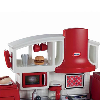 Little Tikes Cook 'n Grow Pretend Play Kids Toy Cooking Kitchen Play Set, Red