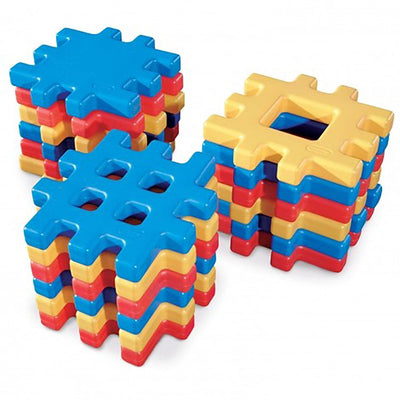 Little Tikes Big Waffle 18 Piece Toddler Kid Construction Building Blocks (Used)
