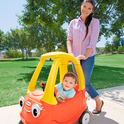 Little Tikes Cozy Coupe Toddler Ride On Toy Car for Kids Easy Turn (Open Box)