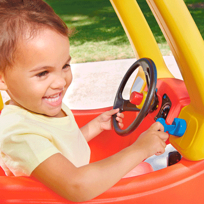 Little Tikes Cozy Coupe Toddler Ride On Toy Car for Kids Easy Turn (Open Box)