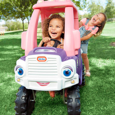 Little Tikes Pink and Purple Princess Cozy Foot to Floor Kids Ride On Truck - VMInnovations