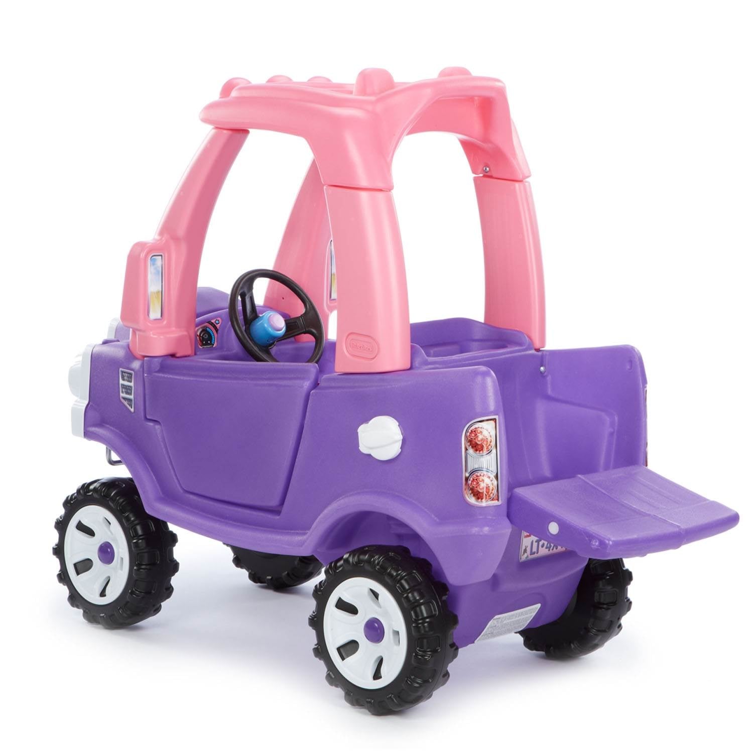 Little Tikes Pink and Purple Princess Cozy Foot to Floor Kids Ride On Truck - VMInnovations