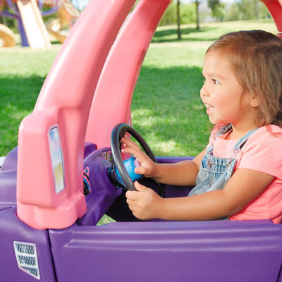Little Tikes Pink and Purple Princess Cozy Foot to Floor Kids Ride On Truck - VMInnovations