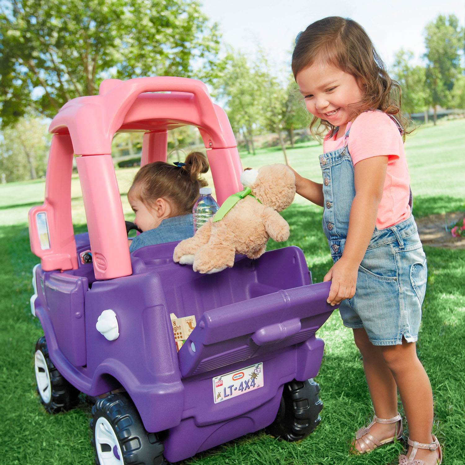 Little Tikes Pink and Purple Princess Cozy Foot to Floor Kids Ride On Truck - VMInnovations