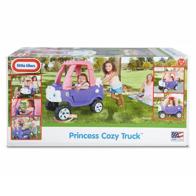 Little Tikes Pink and Purple Princess Cozy Foot to Floor Kids Ride On Truck - VMInnovations