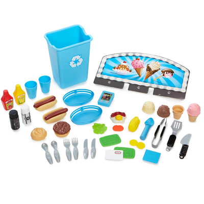 Little Tikes 2-in-1 Kids Pretend Play Ice Cream & Food Truck Kitchen (Open Box)