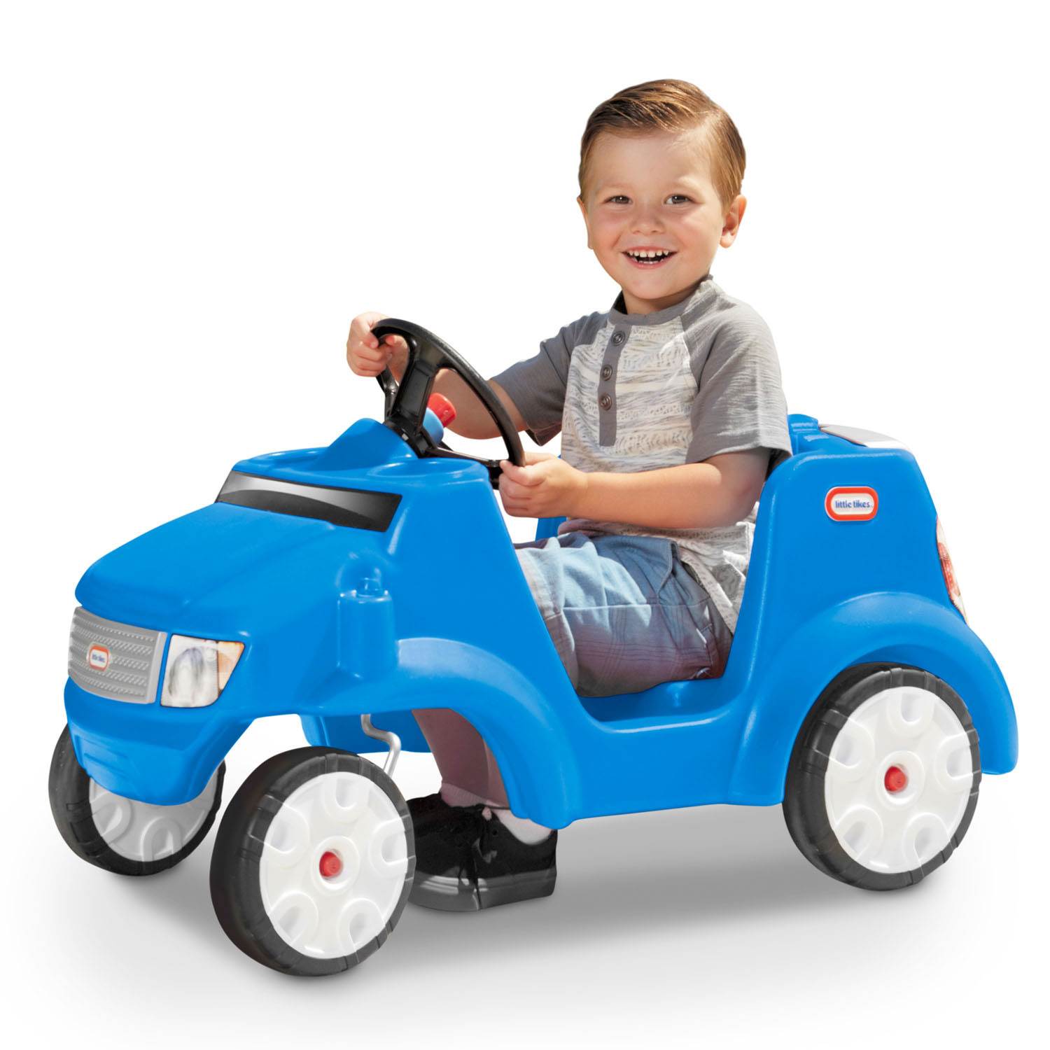 Little Tikes Quiet Drive Buggy Toddler Childrens Ride On Car, Blue (Open Box)