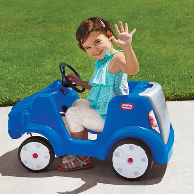 Little Tikes Quiet Drive Buggy Toddler Childrens Ride On Car, Blue (Open Box)