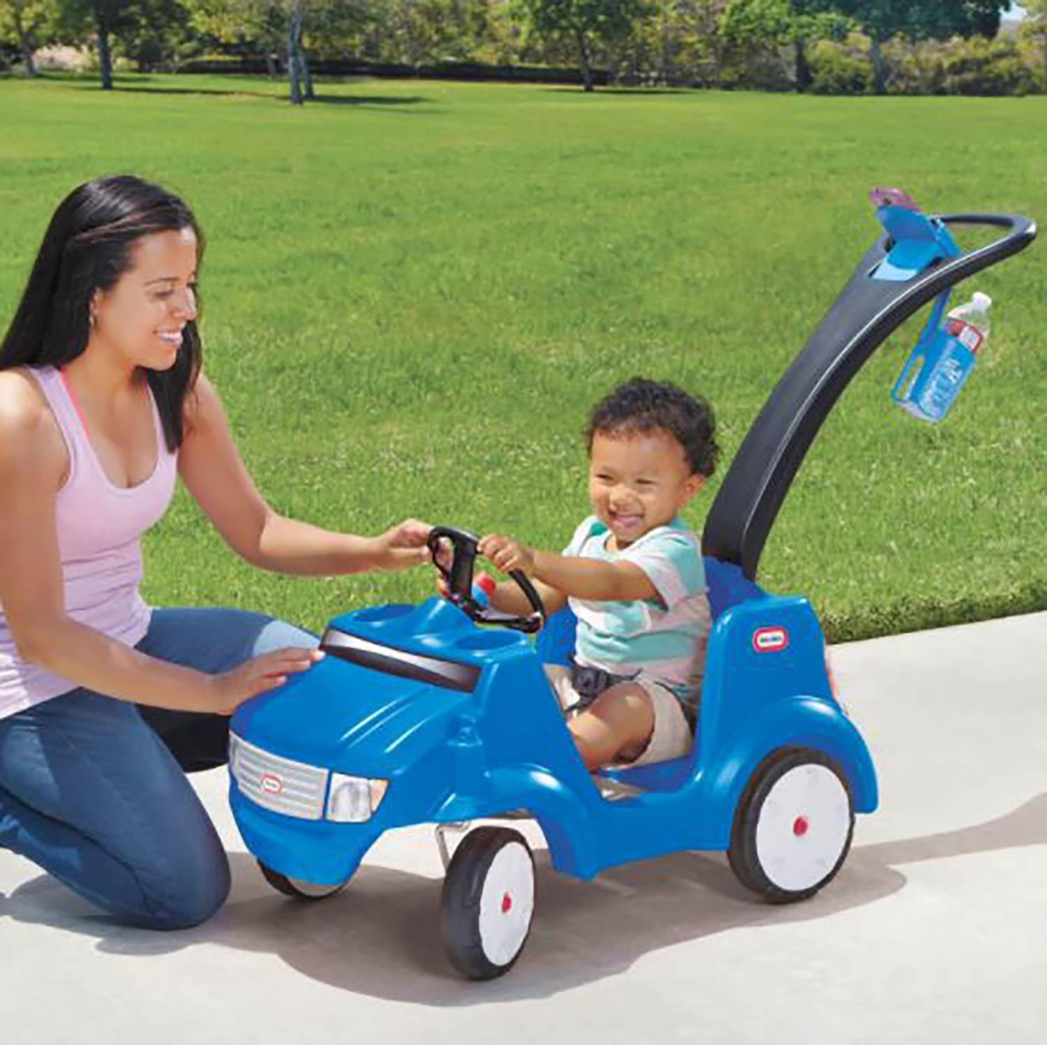 Little Tikes Quiet Drive Buggy Toddler Childrens Ride On Car, Blue (Open Box)