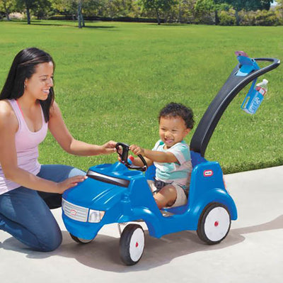 Little Tikes Quiet Drive Buggy Toddler Childrens Ride On Car, Blue (Open Box)