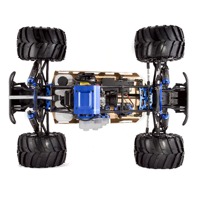 Redcat Racing Rampage MT V3 Gas Truck 1/5 Scale RC Monster Truck, Orange/ Flame