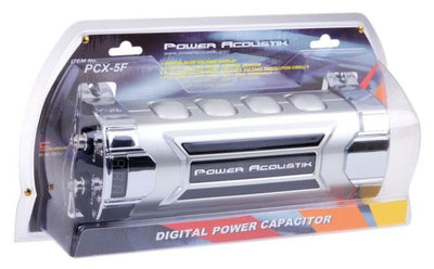 2009! POWER ACOUSTIK PCX-5F 5 Farad Car Audio Capacitor