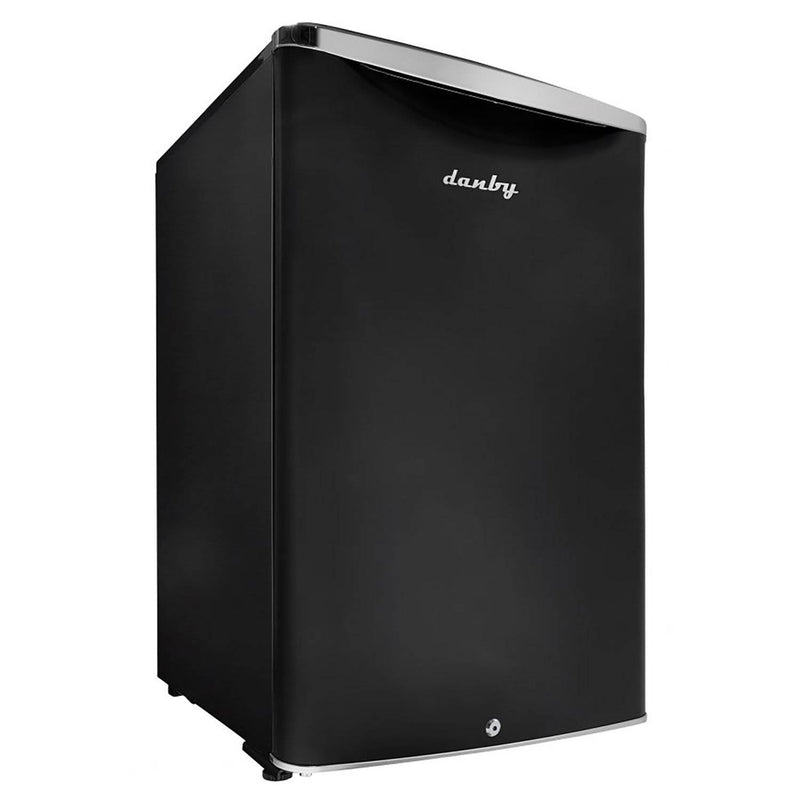 Danby 4.4 Cubic Feet Mini Beverage Refrigerator with Lock, Black (For Parts)