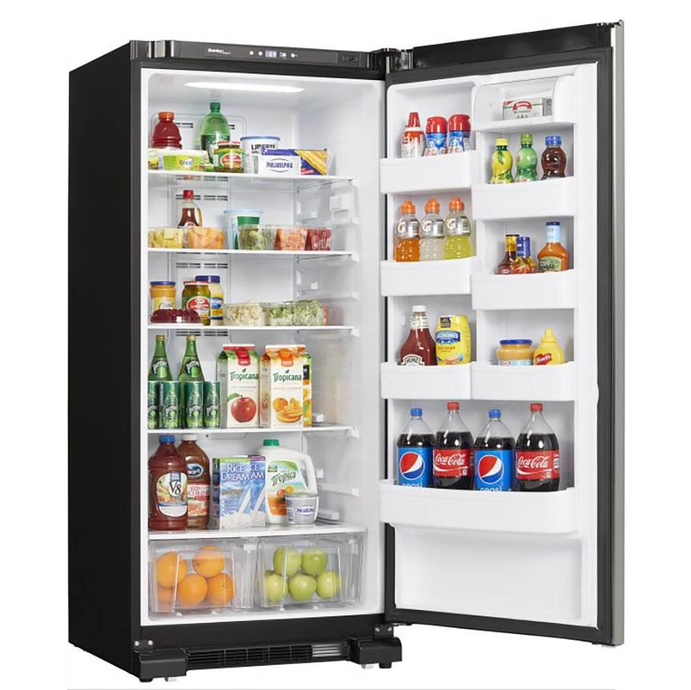 Danby Designer 17 Cu. Ft. Apartment Sized Refrigerator Stainless Steel (Damaged)