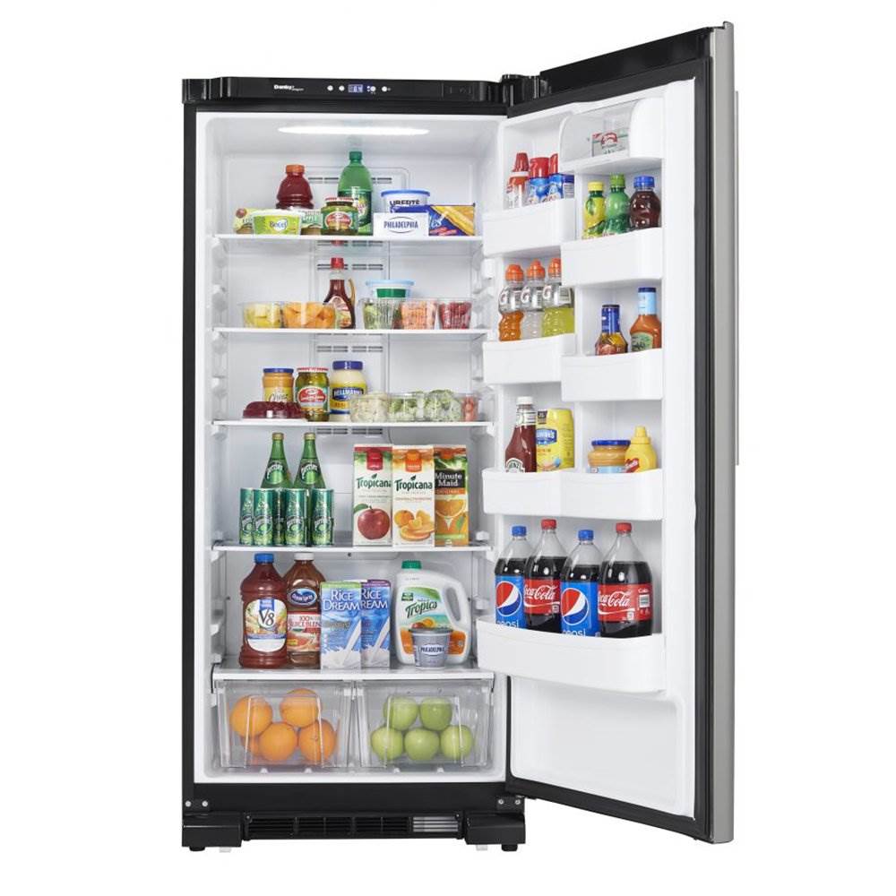 Danby Designer 17 Cu. Ft. Apartment Sized Refrigerator Stainless Steel (Damaged)