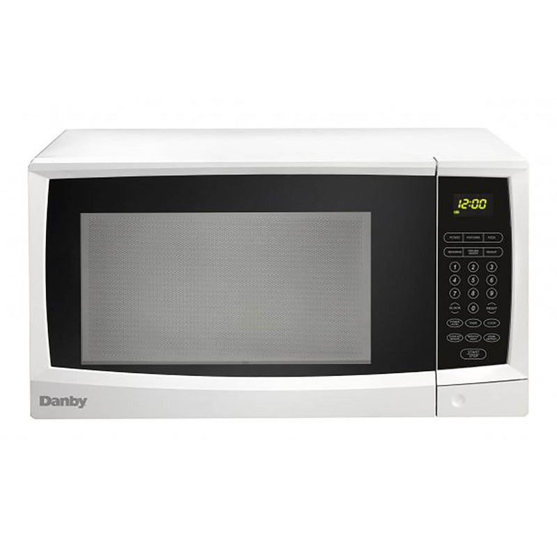 Danby 1.1 Cubic Feet 1000 Watt Compact Kitchen Counter Top Microwave Oven, White