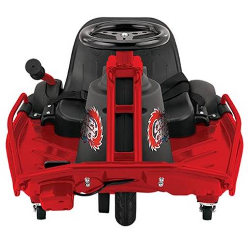 Razor High Torque Motorized Drifting Crazy Cart with Drift Bar and Helmet, Red
