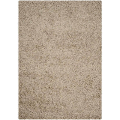 Safavieh Athens Shag Collection 5' x 7' Indoor Carpet Area Rug, Beige (Open Box)