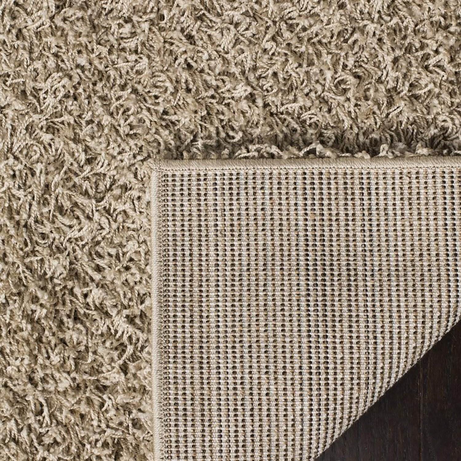 Safavieh Athens Shag Collection 5' x 7' Indoor Carpet Area Rug, Beige (Open Box)