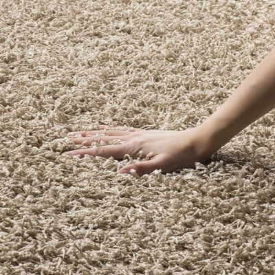 Safavieh Athens Shag Collection 5' x 7' Indoor Carpet Area Rug, Beige (Open Box)