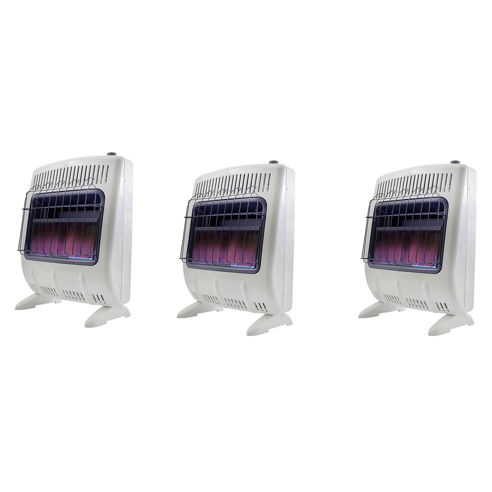 Mr Heater 20000 BTU Vent Free Blue Flame Natural Gas Space Heater (3 Pack) - VMInnovations