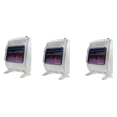 Mr Heater 20000 BTU Vent Free Blue Flame Natural Gas Space Heater (3 Pack) - VMInnovations