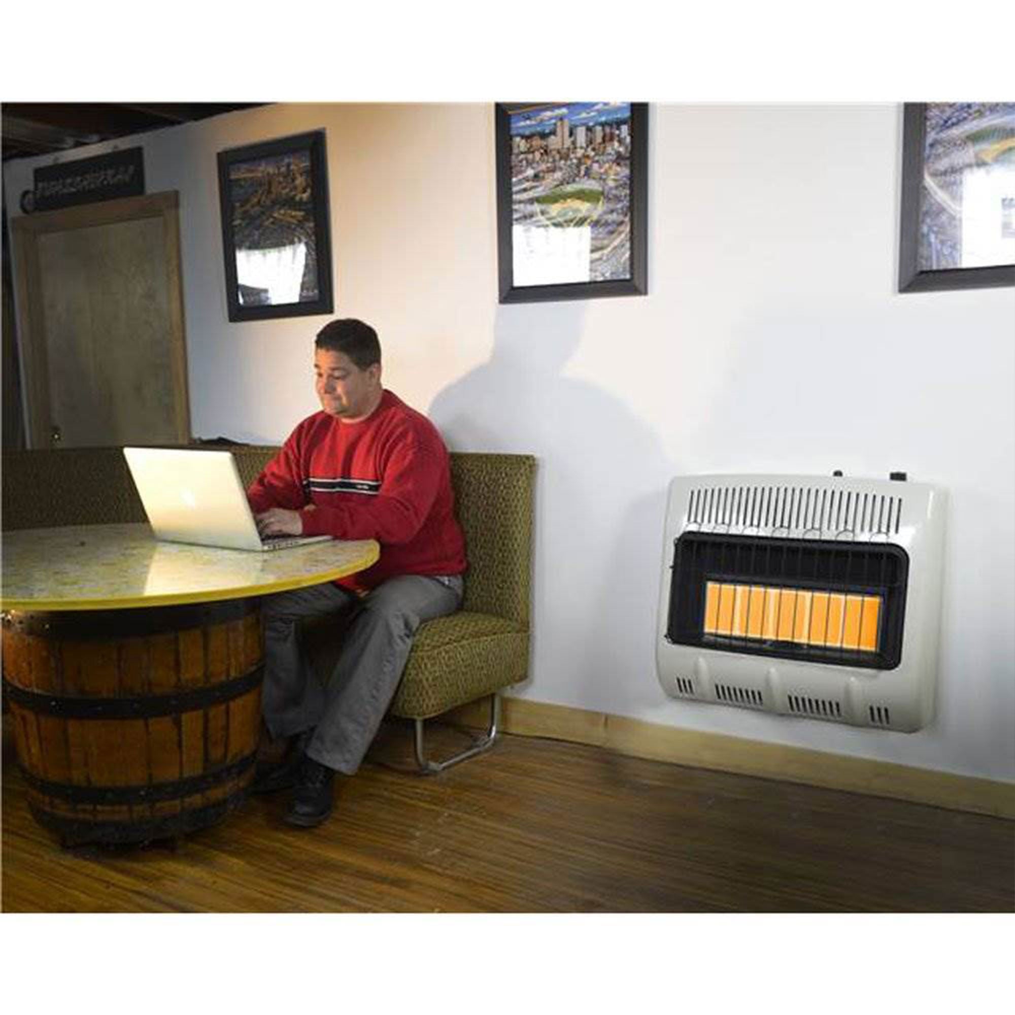 30,000 BTU Radiant 20LB Propane Indoor/Outdoor Space Heater (Open Box) - VMInnovations