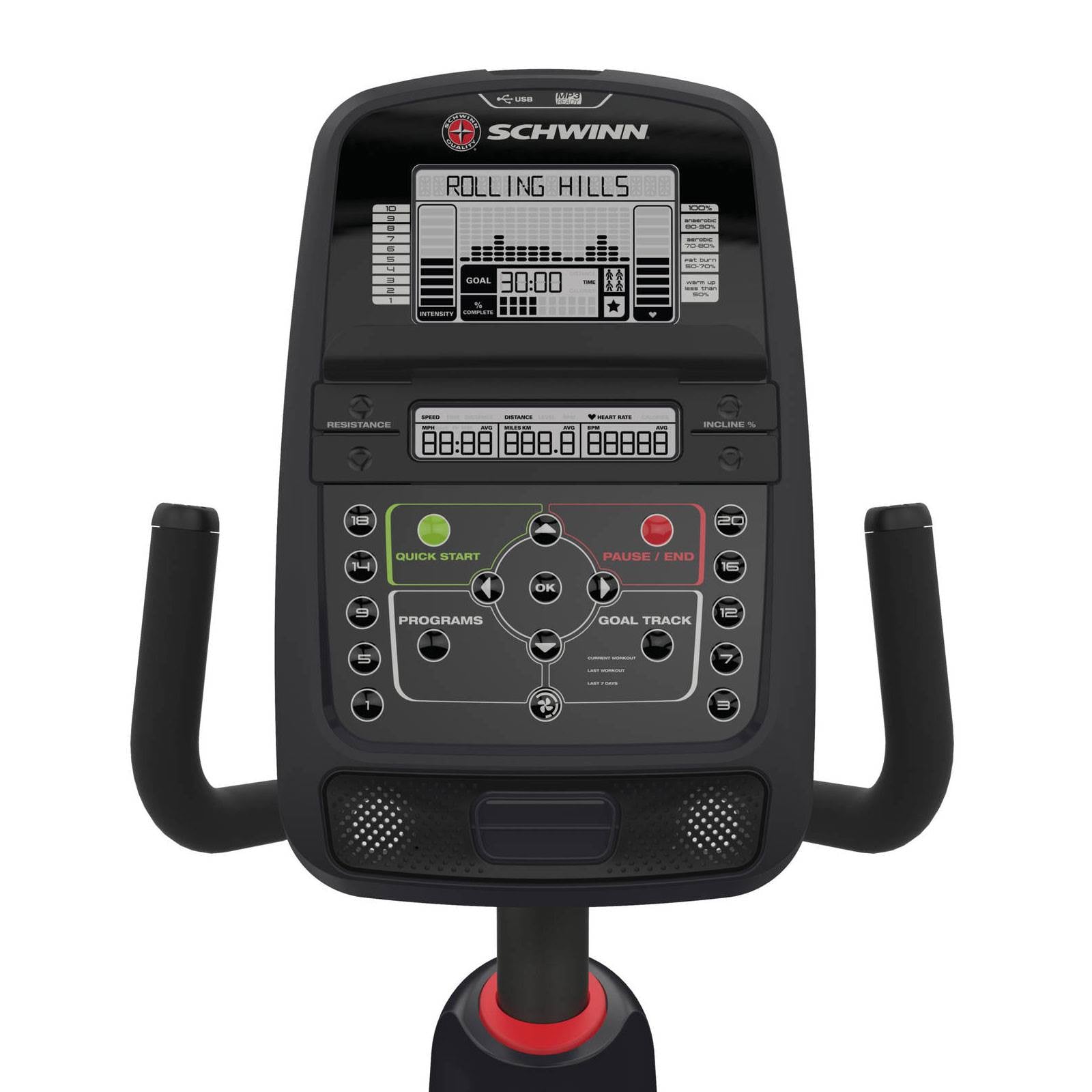 Schwinn Fitness 230 Home Workout Stationary Recumbent Exercise Bike with Display